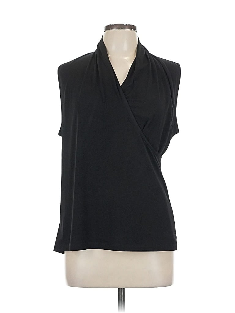 Pre-owned Easywear By Chico's Sleeveless Blouse In Black