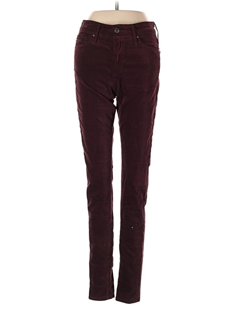 Pre-owned Adriano Goldschmied Casual Pants In Burgundy