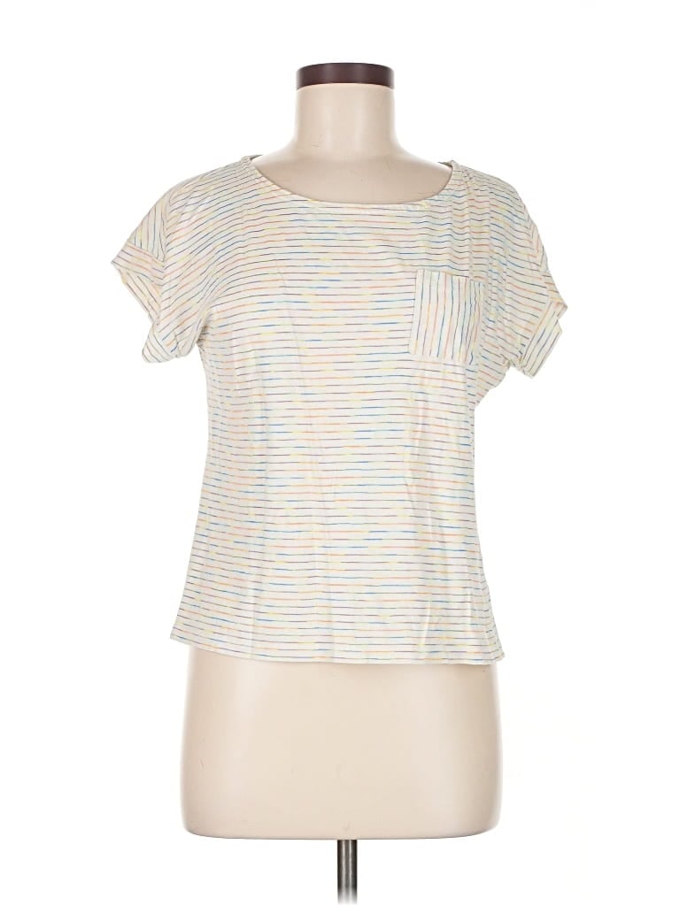 Pre-owned Talbots Outlet Short Sleeve T-shirt In White