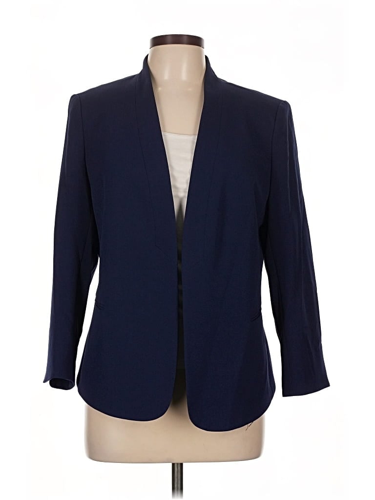 Pre-owned Anne Klein Blazer Jacket In Blue