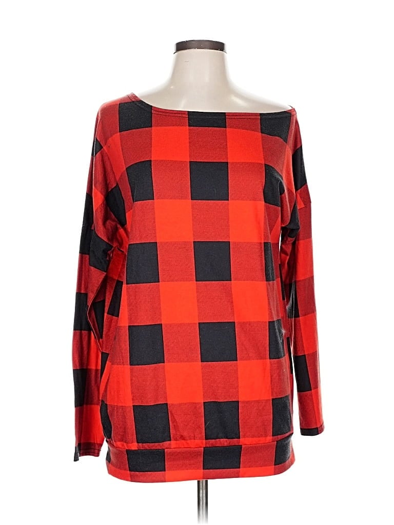 Pre-owned Unbranded Long Sleeve T-shirt In Red