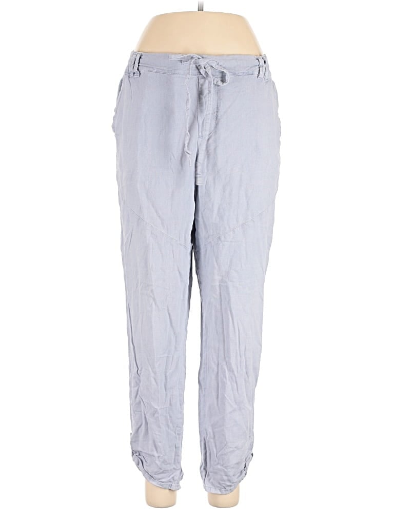 Pre-owned Sincerely Jules Linen Pants In Blue