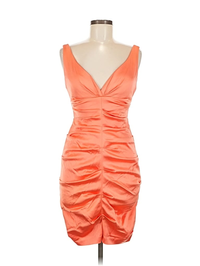 Pre-owned Xscape Cocktail Dress In Orange