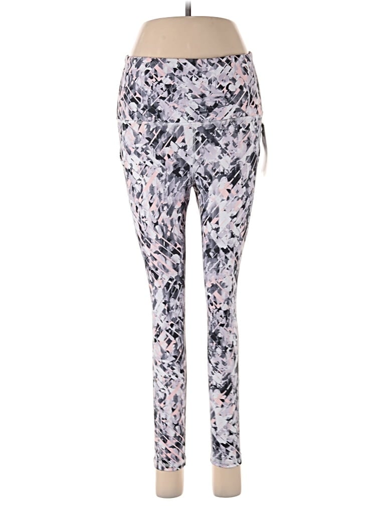 Pre-owned Gaiam Leggings In Silver