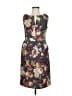 Tabitha 100% Acetate Print Brown Cocktail Dress Size 6 - photo 1