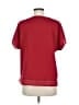 DKNY 100% Polyester Red Short Sleeve Blouse Size M - photo 2