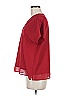 DKNY 100% Polyester Red Short Sleeve Blouse Size M - photo 5