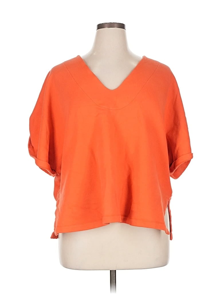 Pre-owned Mara Hoffman Pullover Sweater In Orange