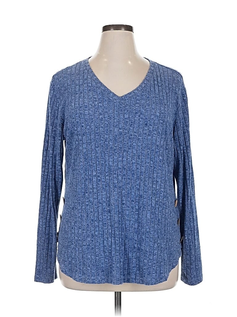 Pre-owned Unbranded Pullover Sweater In Blue