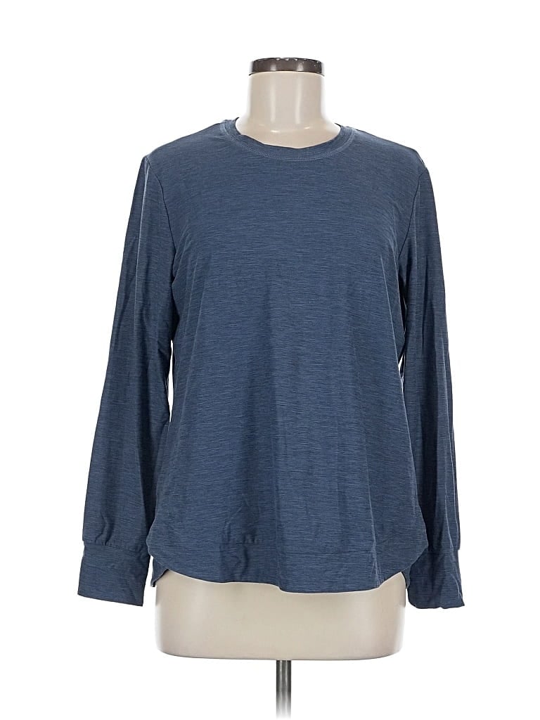 Pre-owned Skechers Long Sleeve T-shirt In Blue