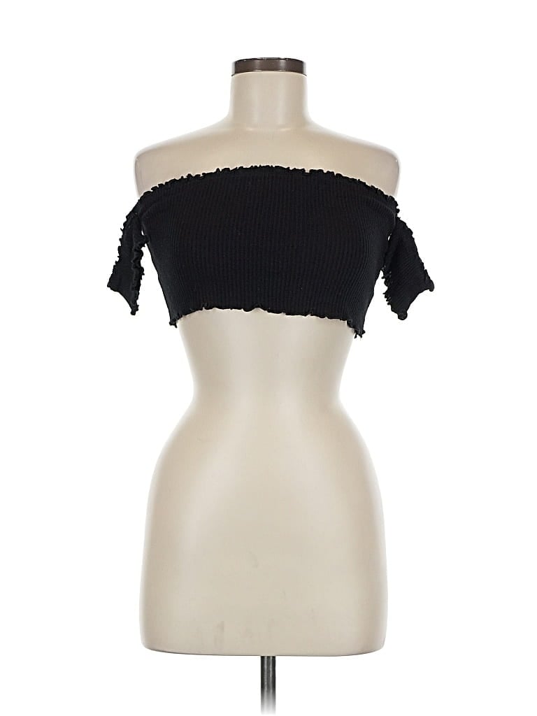 Pre-owned Fashion Nova Short Sleeve T-shirt In Black