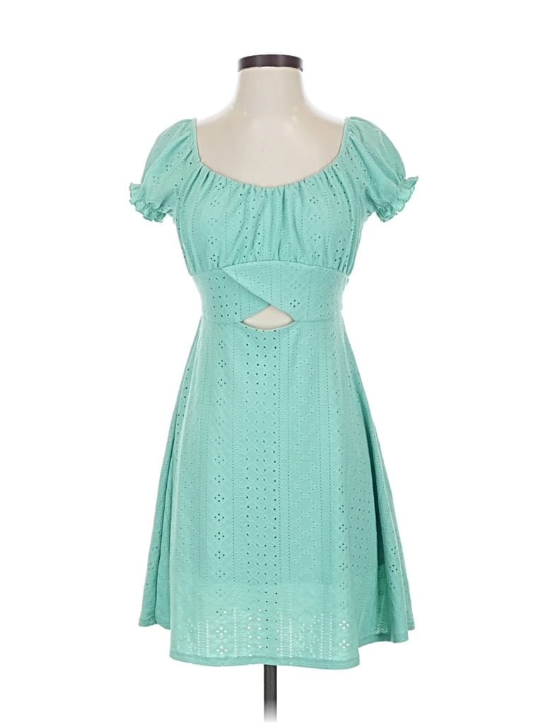 Pre-owned Derek Heart Casual Dress In Blue