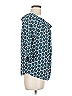 Octavia 100% Polyester Teal 3/4 Sleeve Blouse Size M - photo 4
