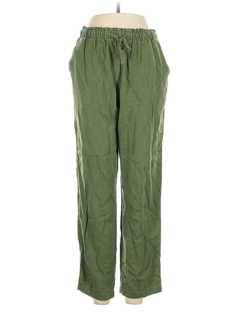 Pre-owned Love Tree Linen Pants In Green