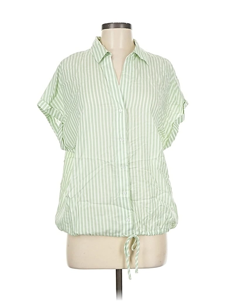 Tom Tailor Short Sleeve Blouse In Green