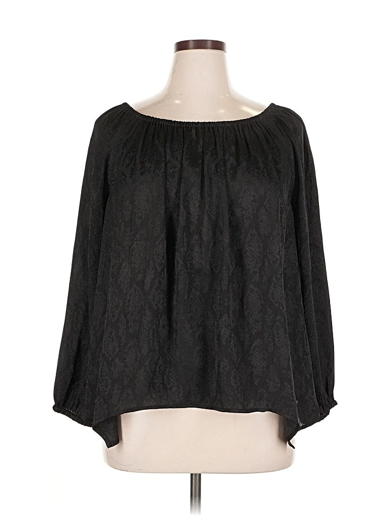 Pre-owned Michael Michael Kors 3/4 Sleeve Blouse In Black