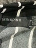 Minkpink 100% Viscose Stripes Black Long Sleeve Button-Down Shirt Size S - photo 7