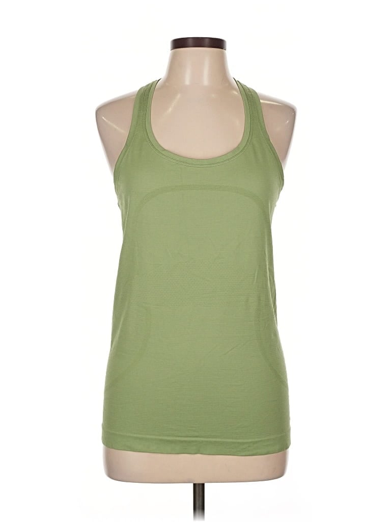 Pre-owned Lululemon Athletica Active Tank Top In Green