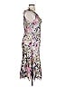 Komarov 100% Polyester Floral Gray Cocktail Dress Size XL (4) - photo 4