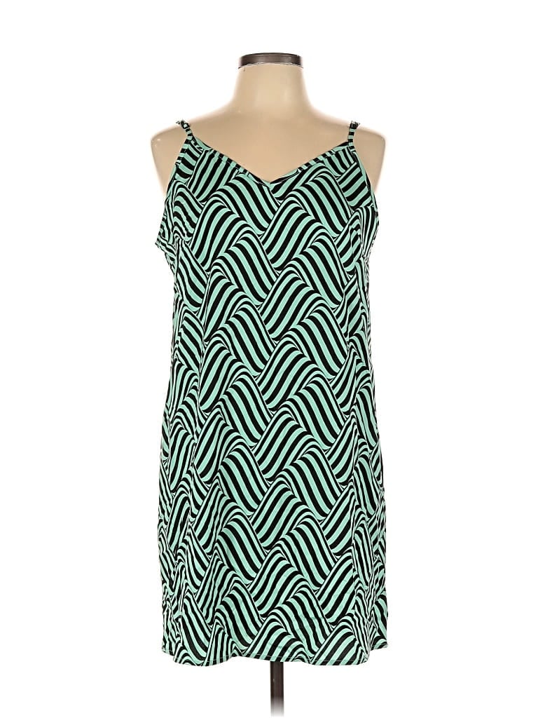 Pre-owned Shein Casual Dress In Green