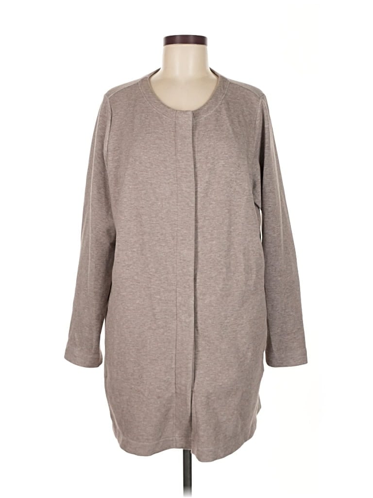 Pre-owned Purejill Cardigan Sweater In Gray