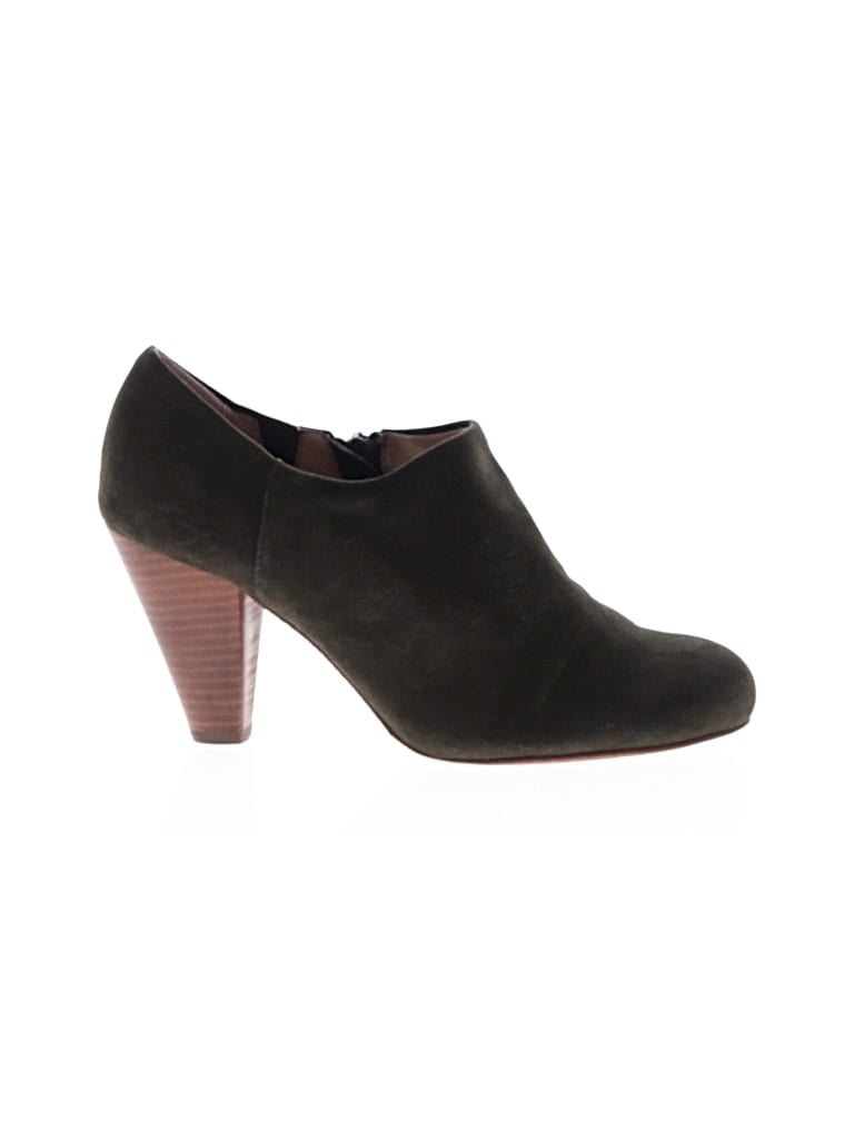 Pre-owned Crown Vintage Ankle Boots In Green