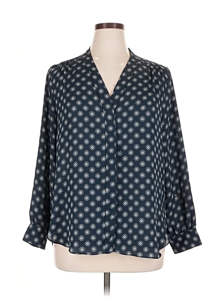 Pre-owned Db Established 1962 Long Sleeve Blouse In Blue