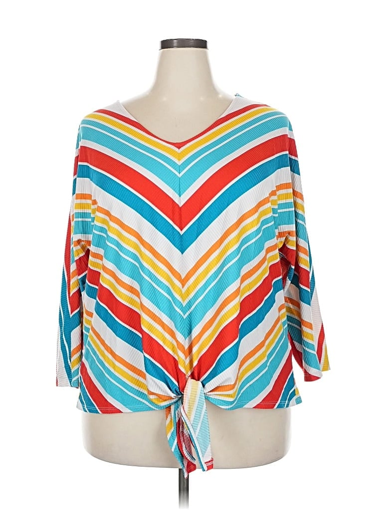 Pre-owned Ruby Rd. 3/4 Sleeve Blouse In Yellow