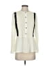 NANETTE Nanette Lepore 100% Polyester Solid Ivory Long Sleeve Blouse Size XS - photo 1