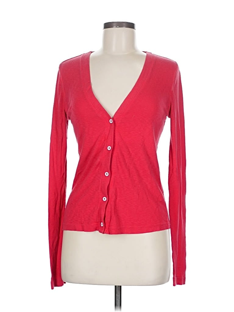 Pre-owned Michael Stars Cardigan Sweater In Red