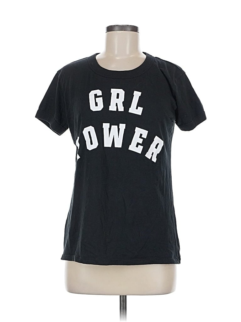 Pre-owned Victoria's Secret Pink Short Sleeve T-shirt In Black