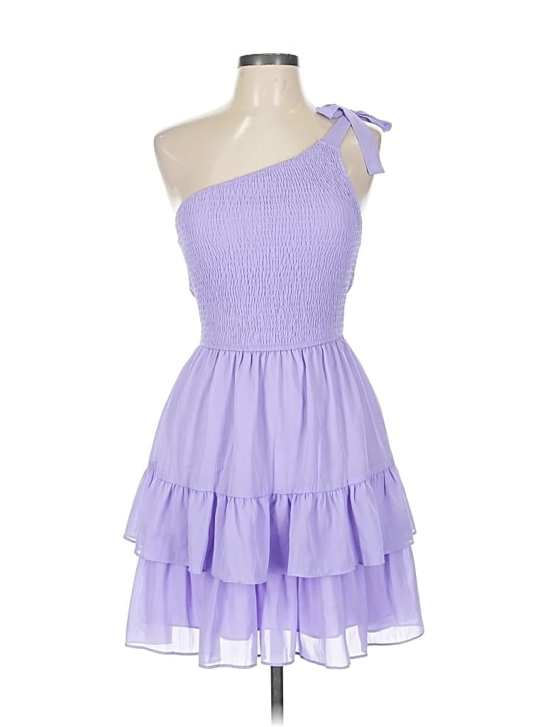 Pre-owned Exlura Cocktail Dress In Purple