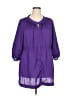 Lane Bryant 100% Polyester Purple 3/4 Sleeve Blouse Size 14 - 16 Plus - photo 1