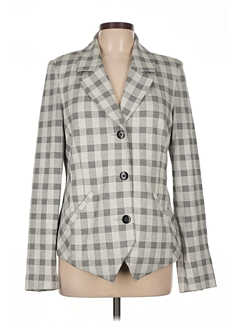 Pre-owned Cabi Blazer Jacket In Gray