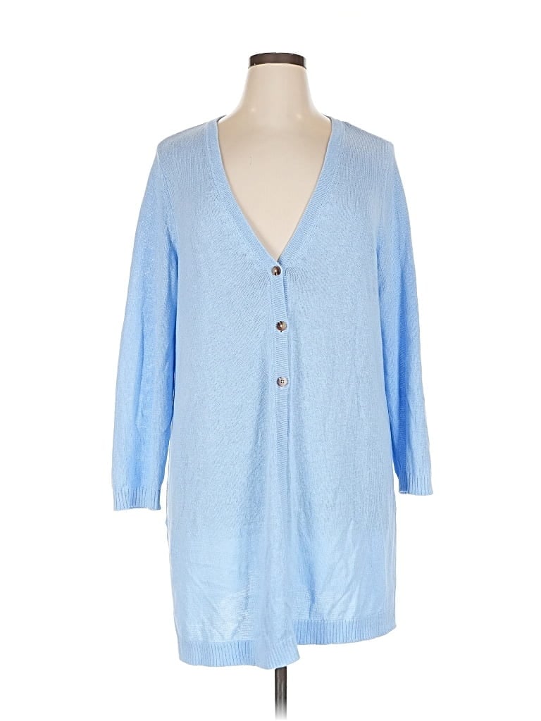 Pre-owned Jjill Cardigan Sweater In Blue