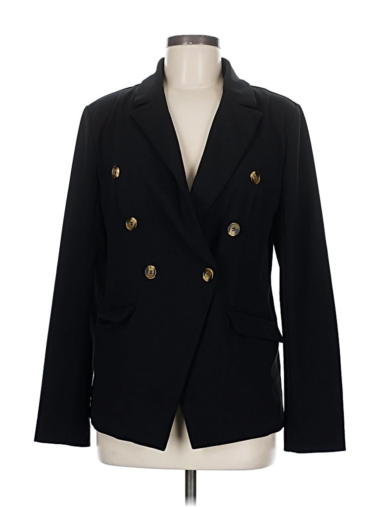 Pre-owned Ellen Tracy Blazer Jacket In Black