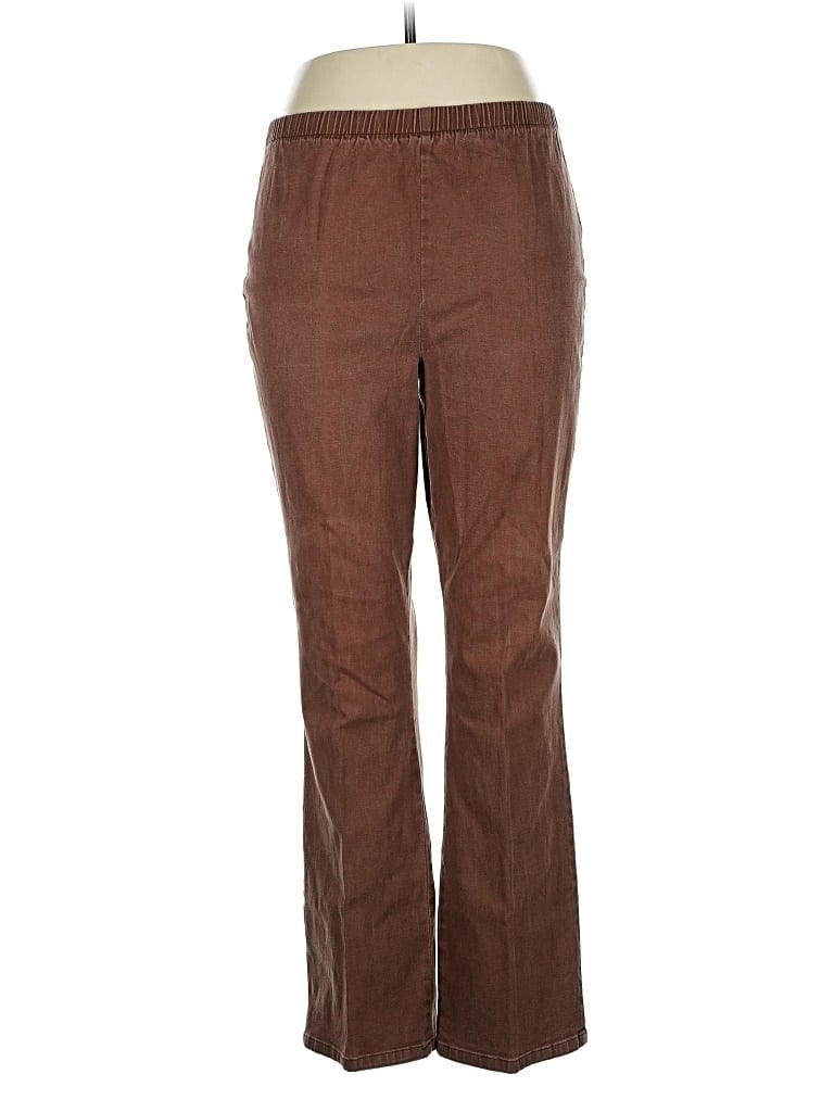 Pre-owned Denim & Co Casual Pants In Brown