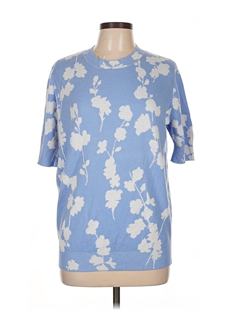 Pre-owned Ann Taylor Pullover Sweater In Blue