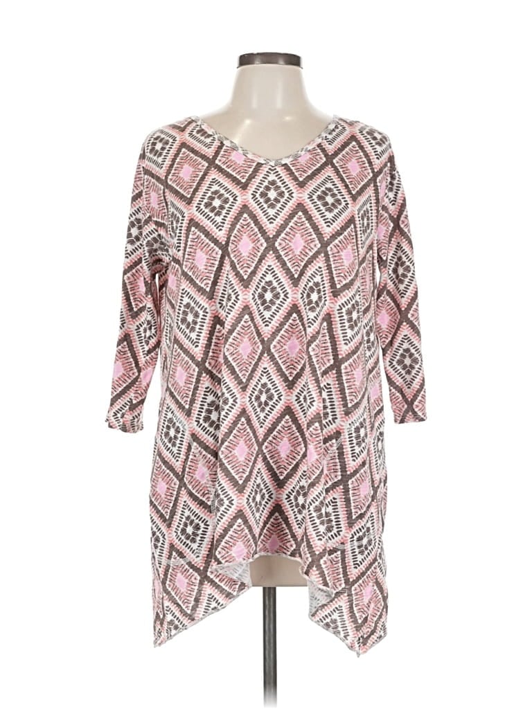 Pre-owned Fresh Produce 3/4 Sleeve T-shirt In Pink