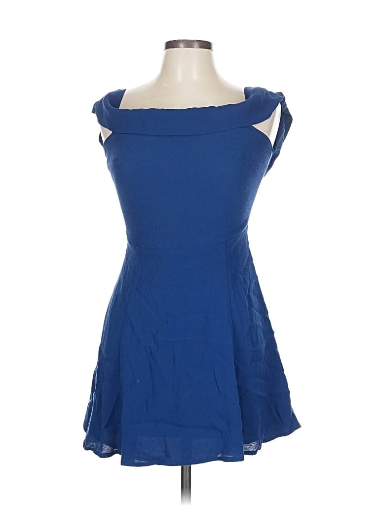 Pre-owned Lulus Casual Dress In Blue