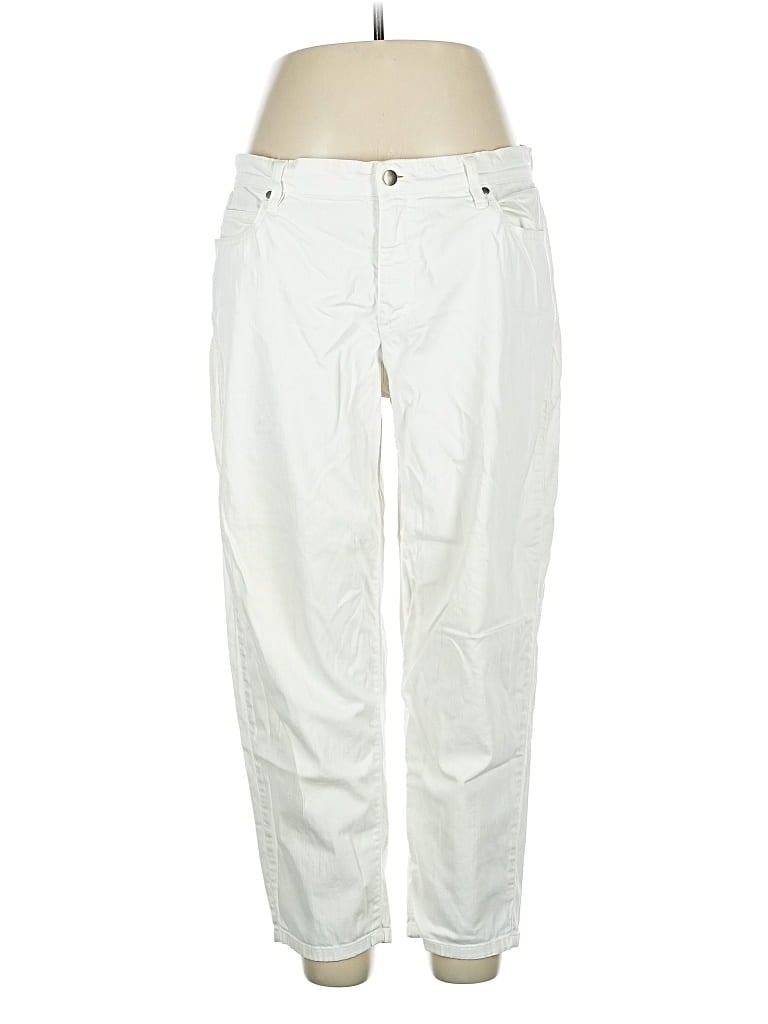 Pre-owned Eileen Fisher Casual Pants In White