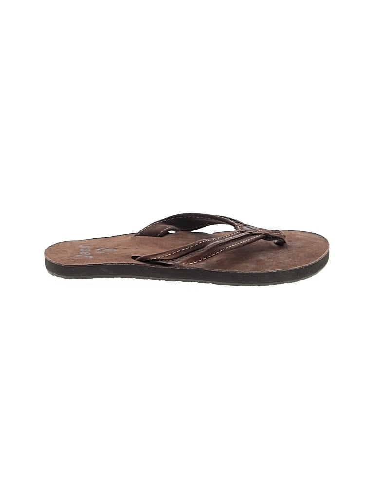 Pre-owned Reef Flip Flops In Brown