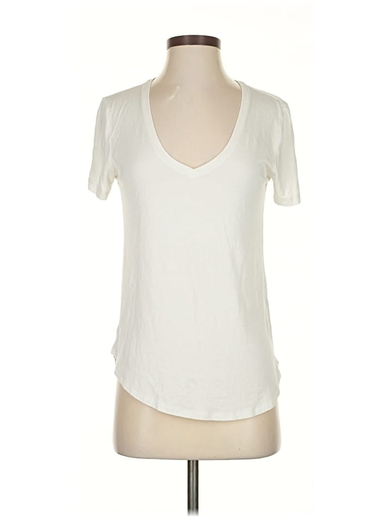 Pre-owned Abercrombie & Fitch Short Sleeve T-shirt In White