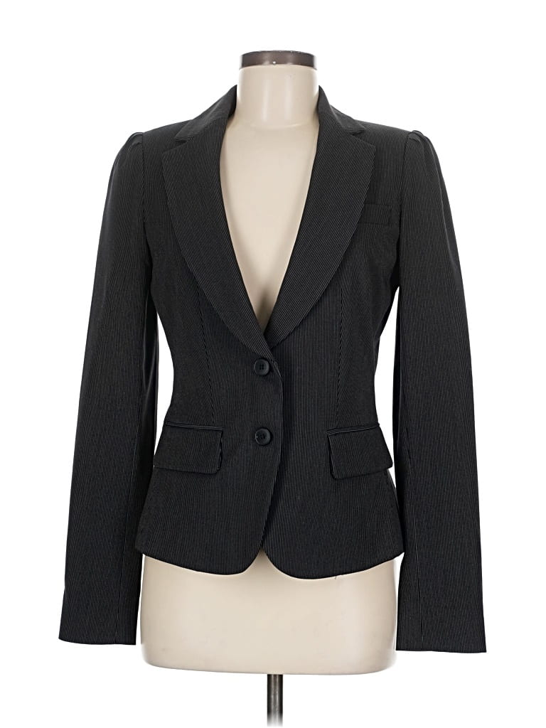 Pre-owned New York And Company Blazer Jacket In Black