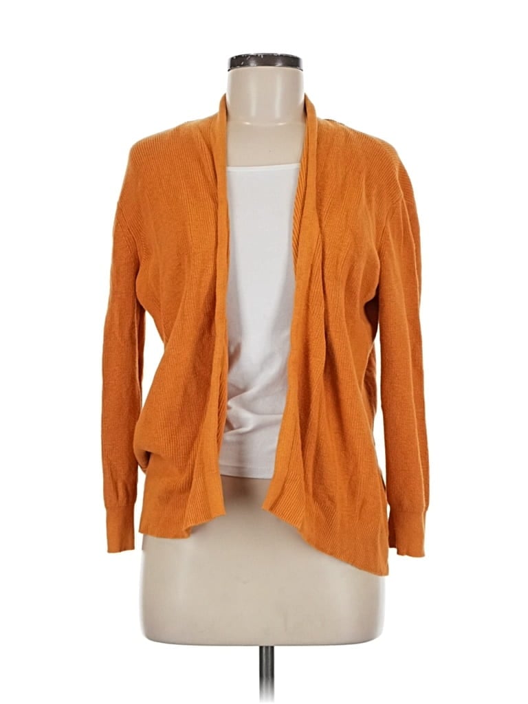 Pre-owned Ann Taylor Loft Outlet Cardigan Sweater In Orange