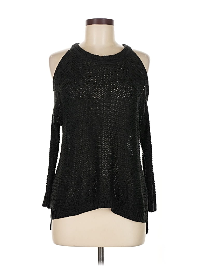 Pre-owned Express Pullover Sweater In Black