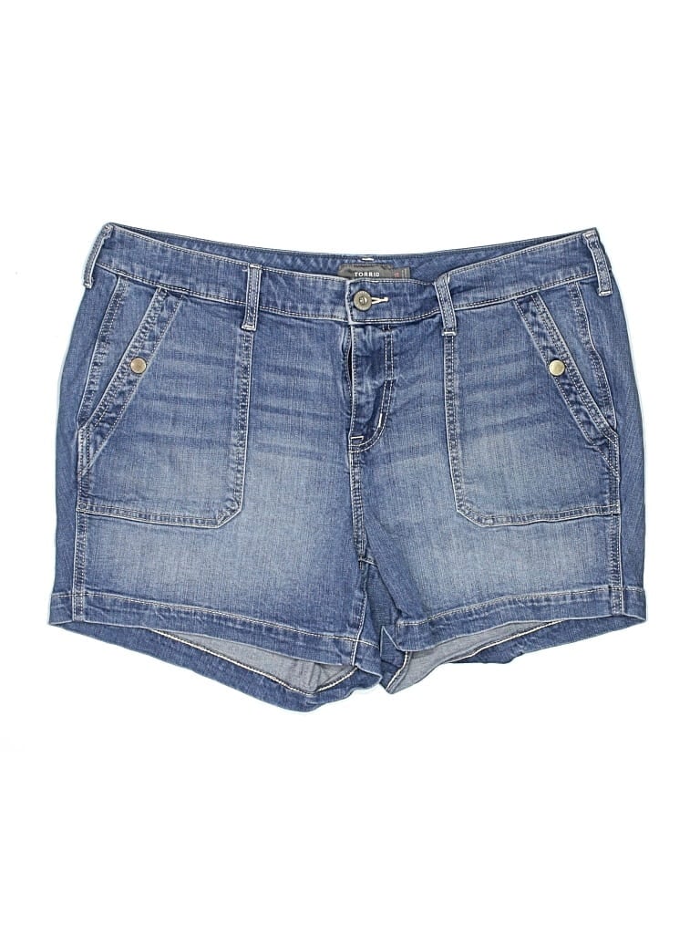 Pre-owned Torrid Denim Shorts In Blue