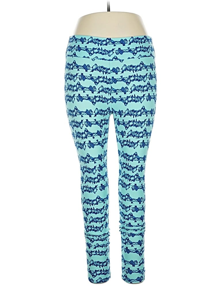 Pre-owned Lularoe Active Pants In Blue