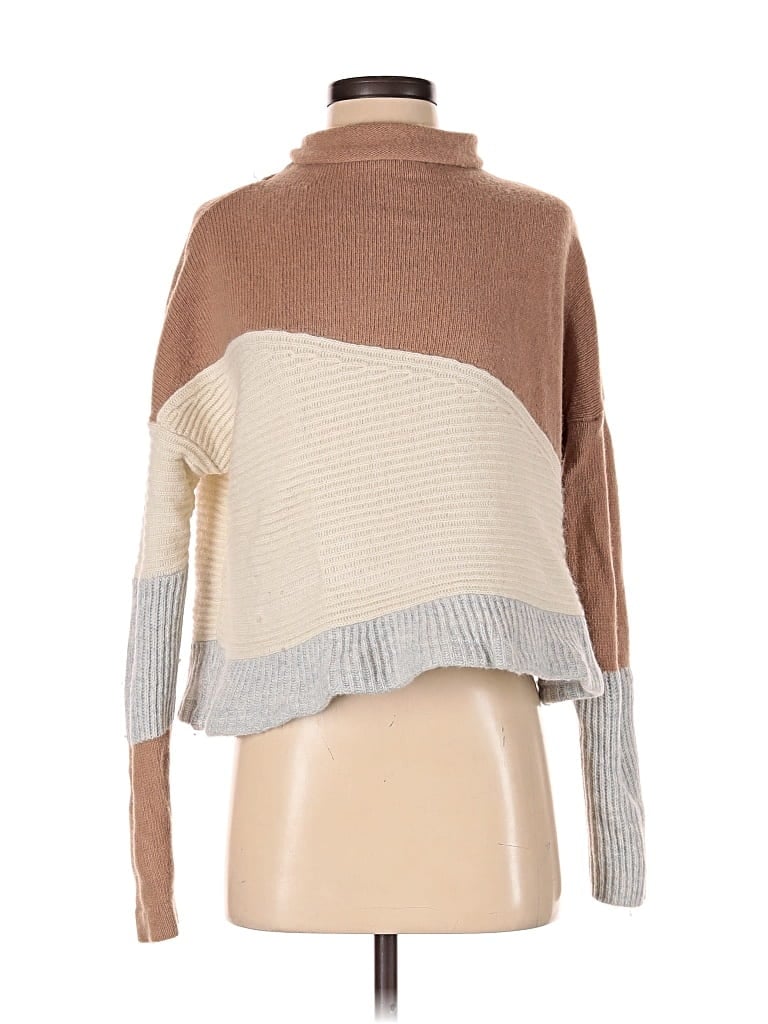Pre-owned French Connection Turtleneck Sweater In Brown