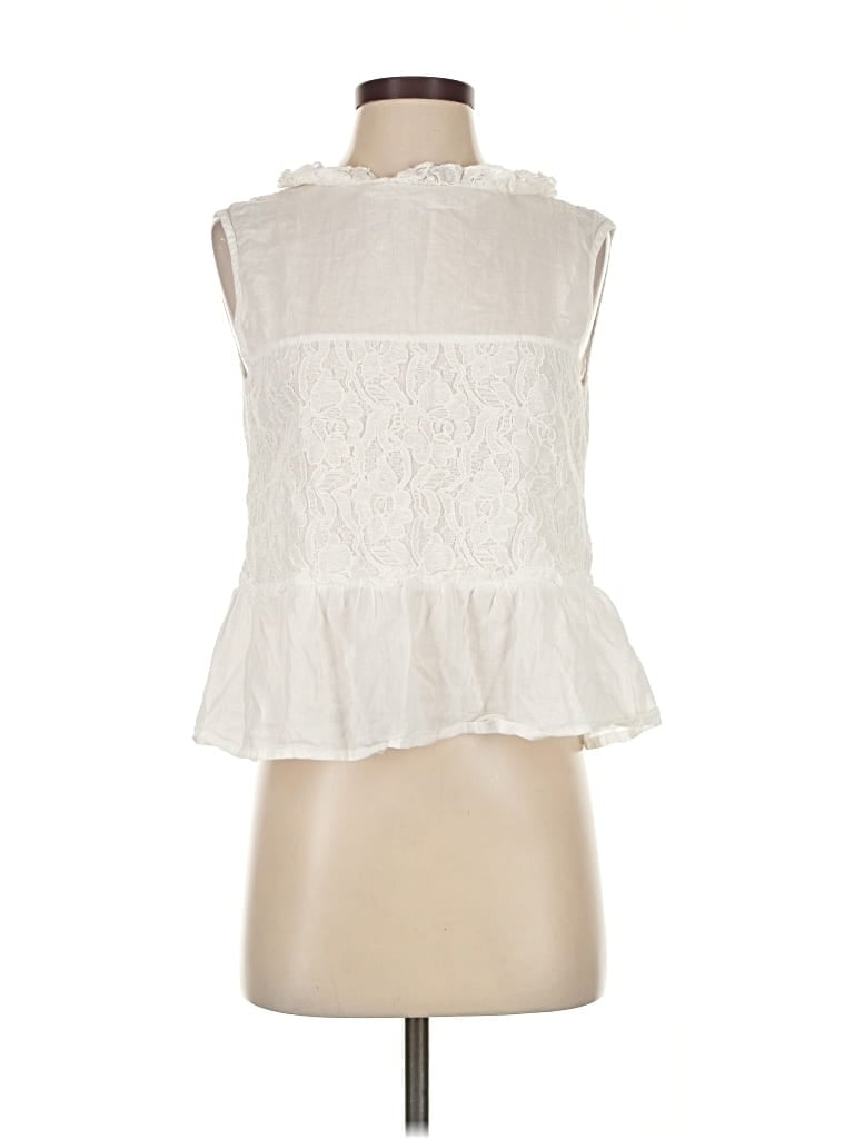Pre-owned Walter Baker Sleeveless Blouse In White
